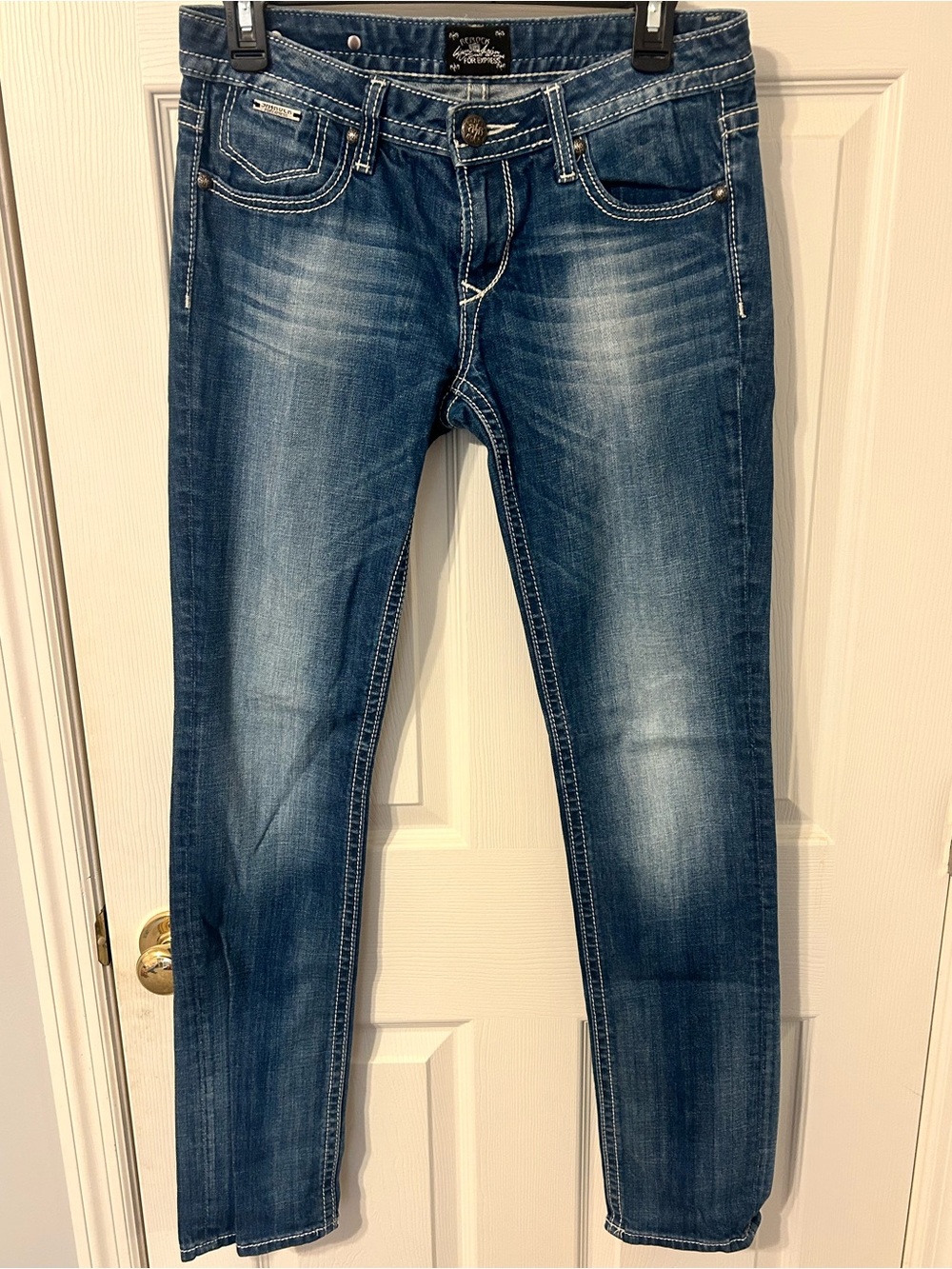 Women’s Rerock by Express Mid Wash Skinny Jeans - Size 6 regular
